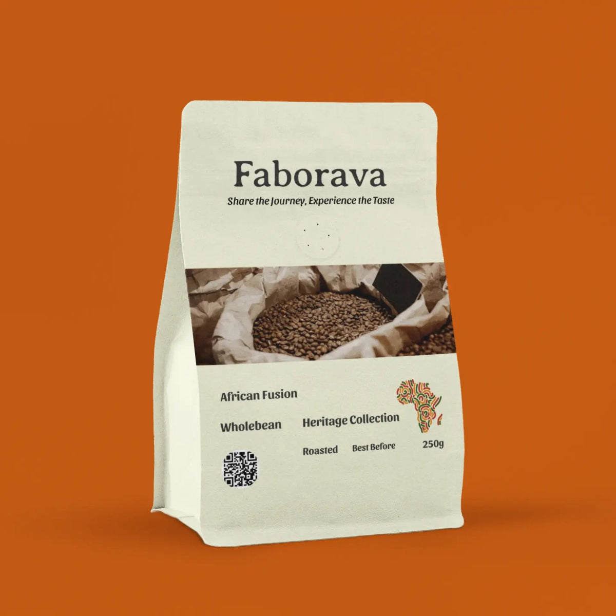 African Fusion Coffee - Medium/High Roast, Well - Rounded Blend - Faborava