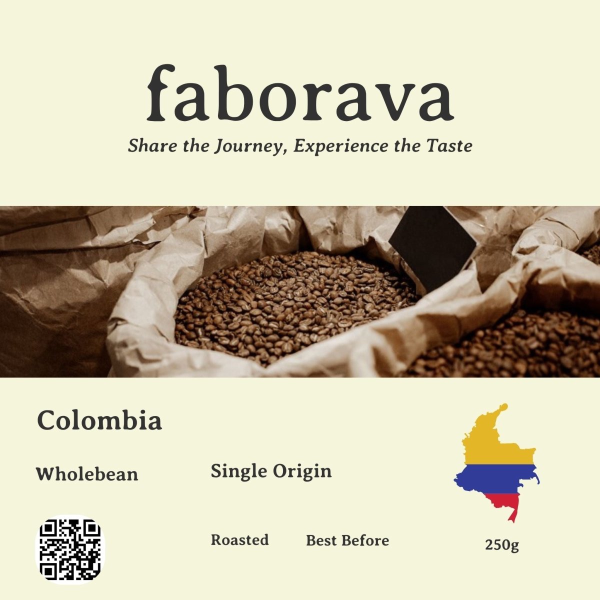 Colombian Coffee – Medium Roast - Faborava